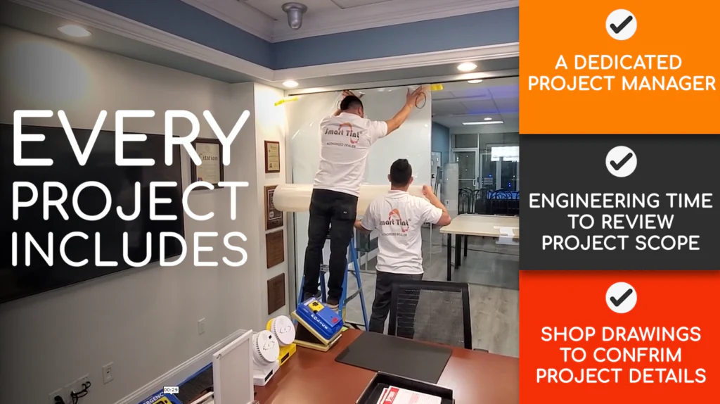 Smart Film® 24-in x 24-in Smart Film Switchable Privacy Electric Window Tint to Create Smart Glass - Image 12
