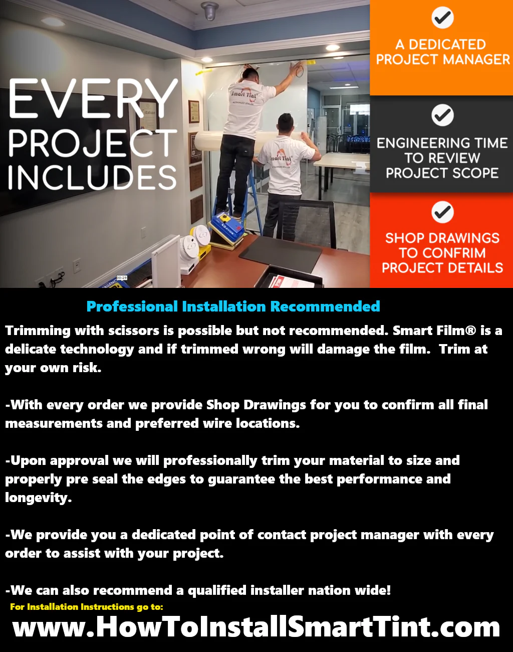 Smart Film® 24-in x 24-in Smart Film Switchable Privacy Electric Window Tint to Create Smart Glass - Image 3