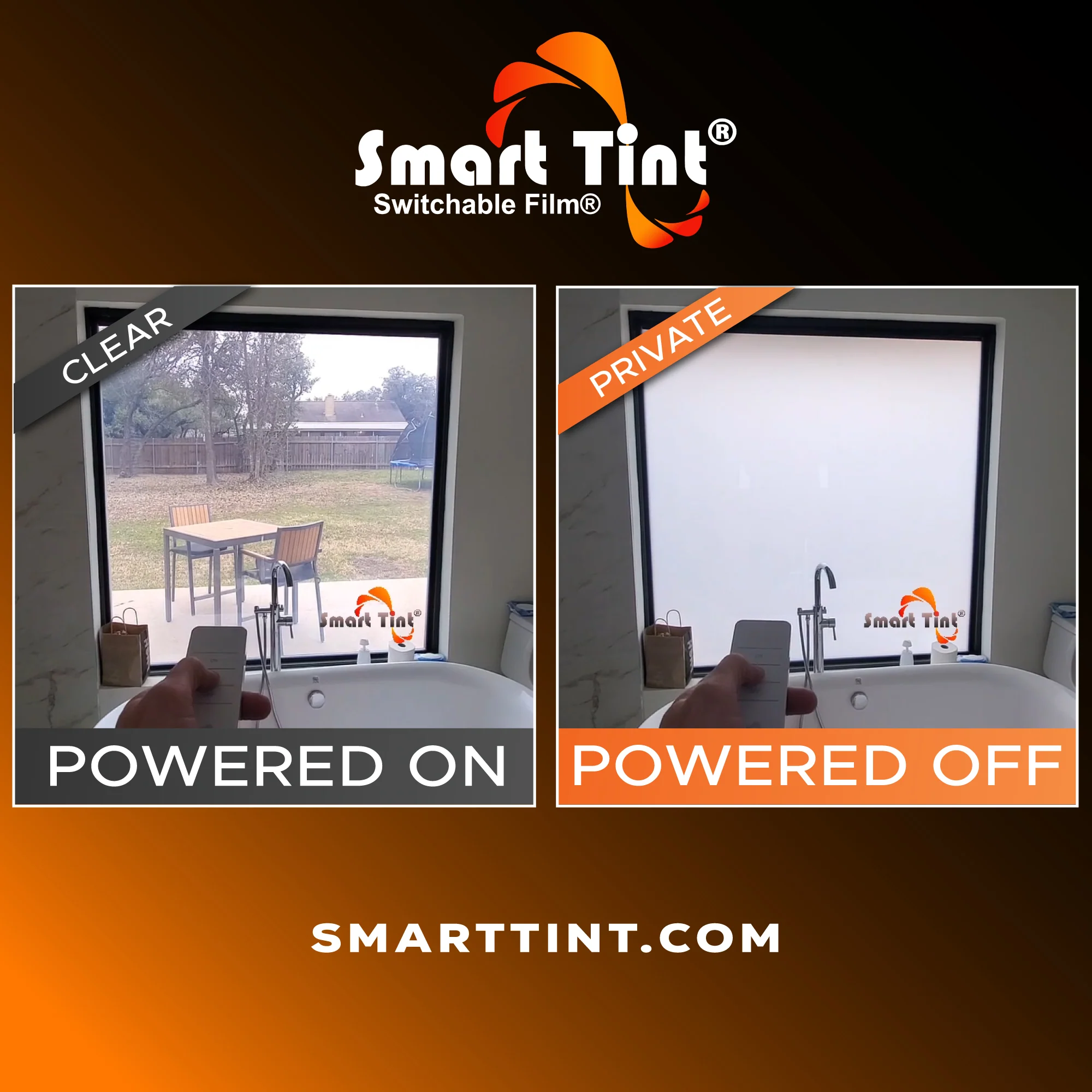 Smart Film® 24-in x 24-in Smart Film Switchable Privacy Electric Window Tint to Create Smart Glass - Image 8