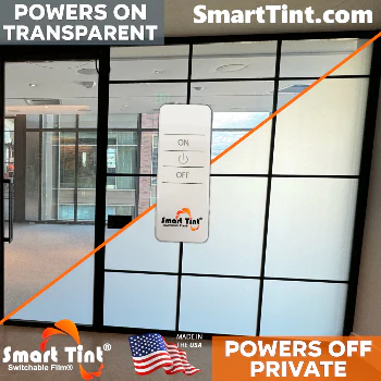 Smart Film® 24-in x 24-in Smart Film Switchable Privacy Electric Window Tint to Create Smart Glass - Image 5